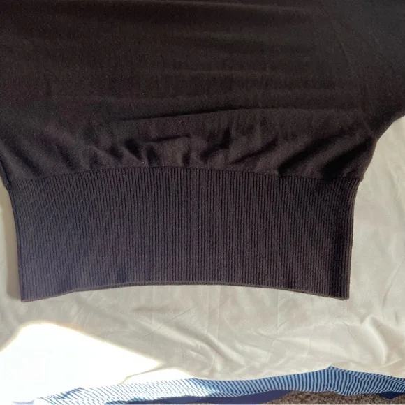 Vintage Katherine Kelly Chocolate Brown Cashmere Dolman Sweater Size Large - Picture 6 of 16